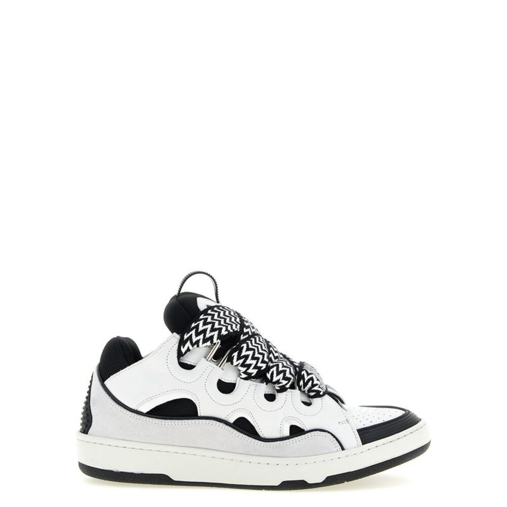 Lanvin Bicolor Calfskin Chunky Men's Sneakers